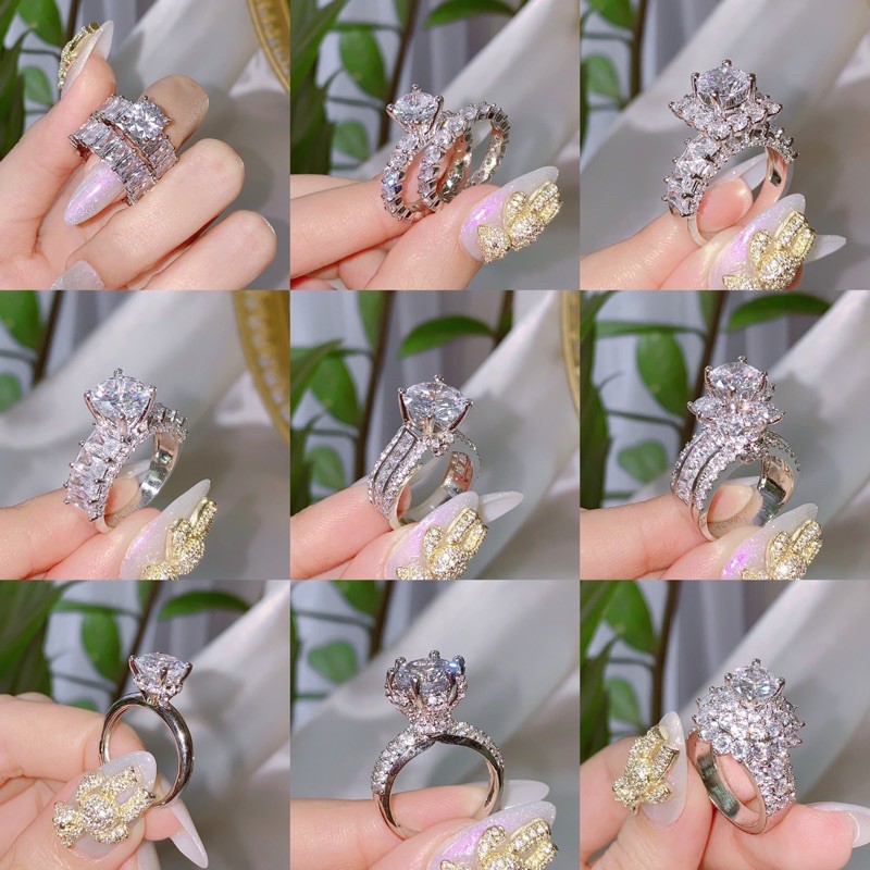 Nhẫn bạc xi bạch kim