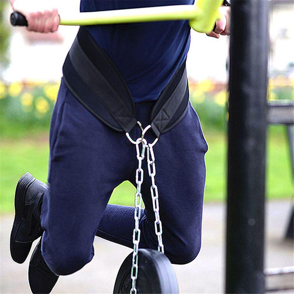 Đai Đeo Hỗ Trợ Nâng Tạ Với Dây Xích Kéo Tiện Dụng Cho Người Tập Gym