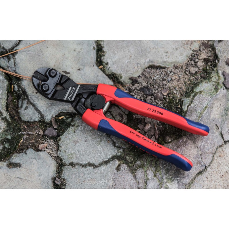 Kìm Cắt Sát Knipex CoBolt® Đầu Nghiêng 20⁰ Cắt Đinh Ø 5.2 mm Mã Số 71 21 200/ 71 22 200/ 71 41 200 - Sản Xuất Tại Đức