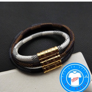 Vòng tay mạ vàng 18K nam châm Lv