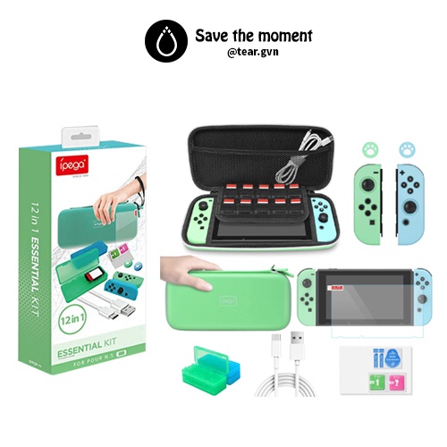Túi đựng máy và bộ Kit (12 trong 1) (ipega) cho Nintendo Switch