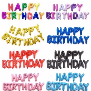 (tặng dây treo)Bong Bóng Chữ Happy Birthday Trang Trí Sinh Nhật