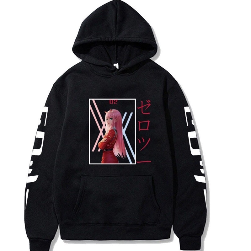 Áo hoodie in hình anime Darling In The Franxx Kawaii Zero Two nam nữ đủ size