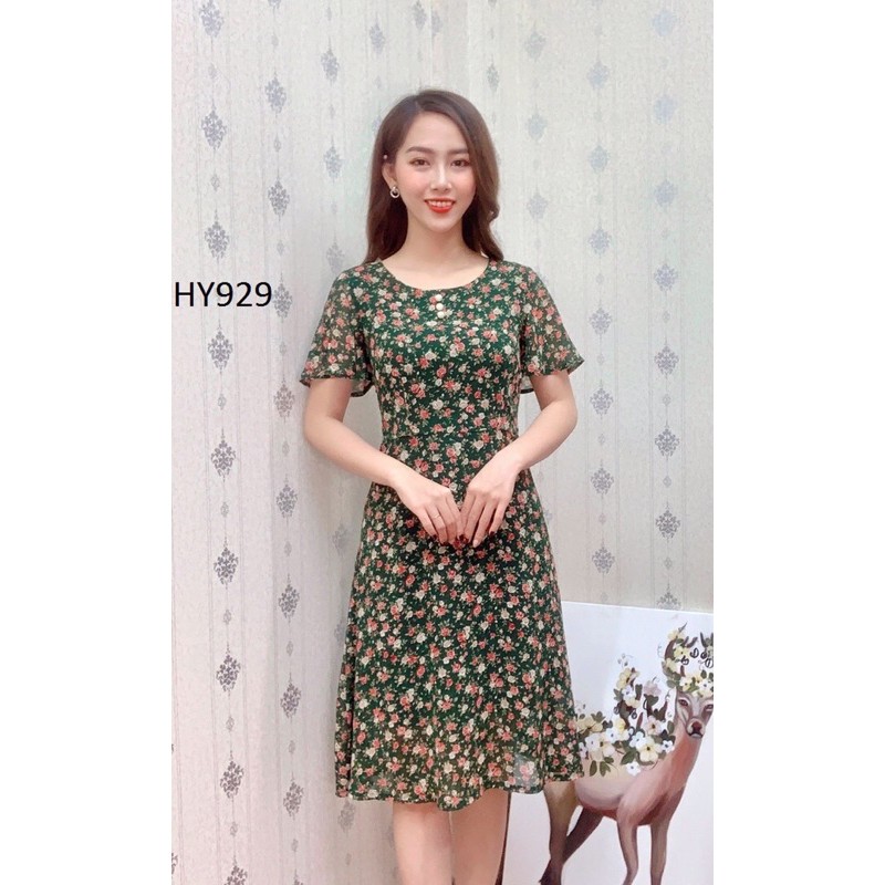 [Ảnh + Video thật] VÁY THIẾT KẾ CỔ TRÒN ĐÍNH HẠT TRAI, TAY CÁNH TIÊN, DÁNG XOÈ A | BigBuy360 - bigbuy360.vn