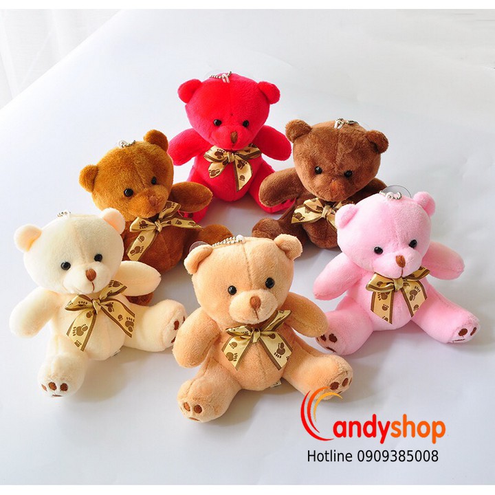 Móc khóa gấu bông Teddy dễ thương - Candyshop88