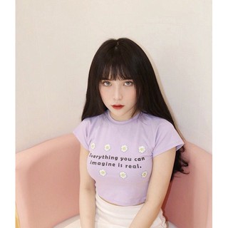 🤡Croptop Nhiều Bông Tím