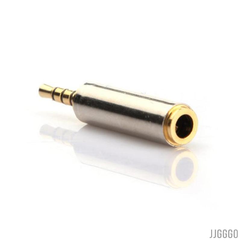  Gold New Audio 2.5mm Plug Male to 3.5mm Jack Female Aux Stereo Headset Adapter for iPODs, Cellphones, PDAm