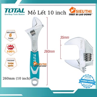 Cờ lê mỏ lết 10inch 250mm độ mở 35mm crv total tht101106