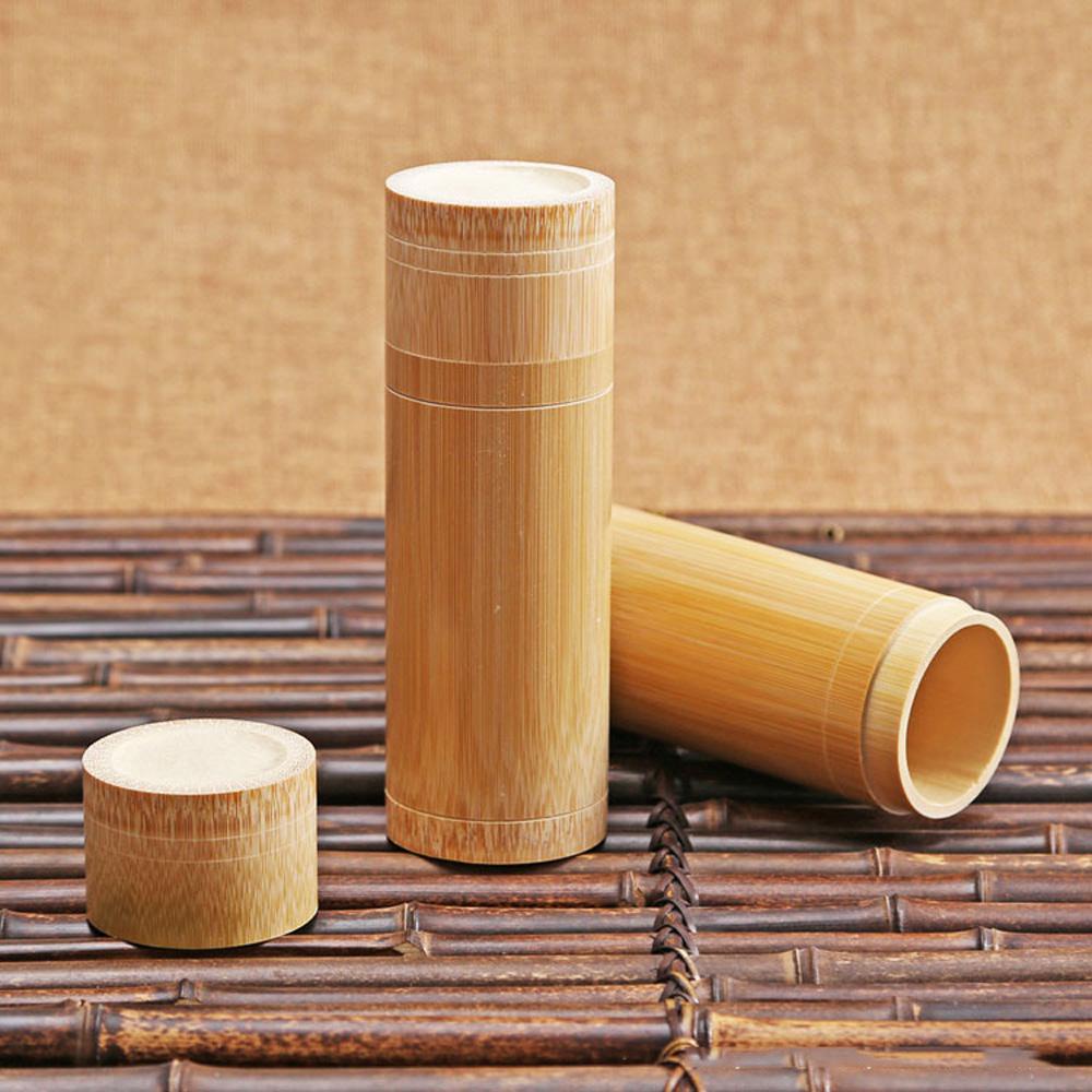 Ống Đựng Trà Bằng Tre Tự Nhiên Handmade