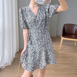 Đầm Voan Hoa Cổ Chữ v Xinh Xắn Dành Cho Nữ