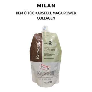 Kem ủ tóc Karseell Maca Power Collagen 500ml phục hồi hư tổn Hấp ủ tóc thẳng mượt bổ xung collagen LOẠI 1 đủ 2 tem check