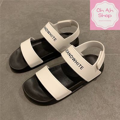 [Mã FASHIONT4WA2 giảm 10k đơn từ 50k]  Dép Sandal Dép quai hậu chuẩn dáng HOT Hàn Quốc Quai Trắng Đơn Giản Dễ Phối Đồ