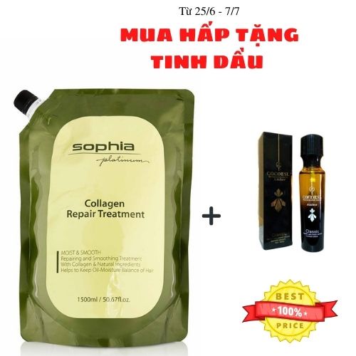 HẤP PHỤC HỒI COLLAGEN SOPHIA PLATIUM 1500ml