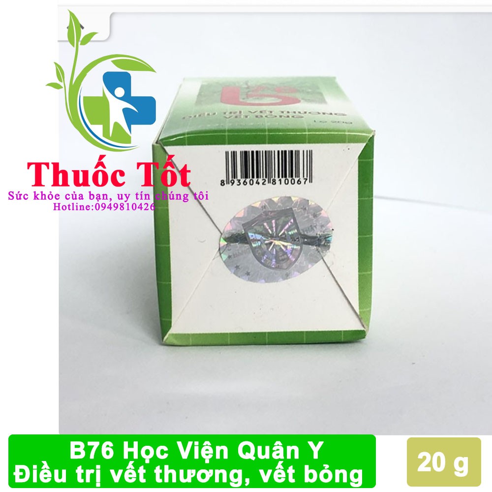 Kem bôi bỏng b76 Học Viện Quân Y