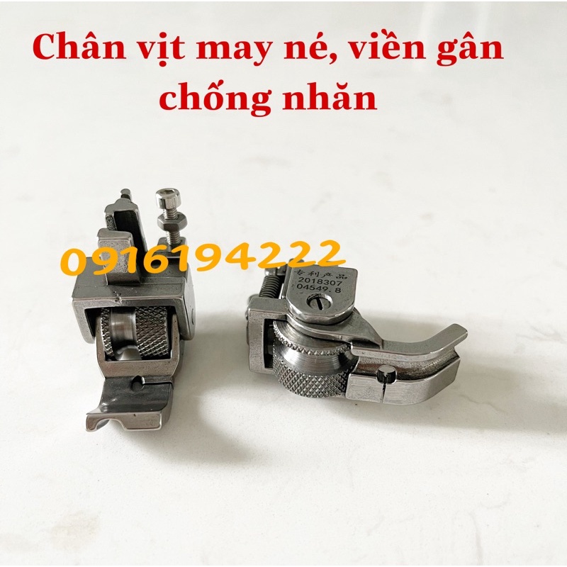 Chân vịt may né, viền gân CHỐNG NHĂN máy công nghiệp 1 kim