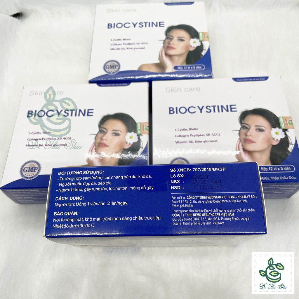 Biocystine Viên Uống Chính Hãng 30 viên -  Viên Uống Đẹp Da, Giúp Tóc Chắc Khỏe