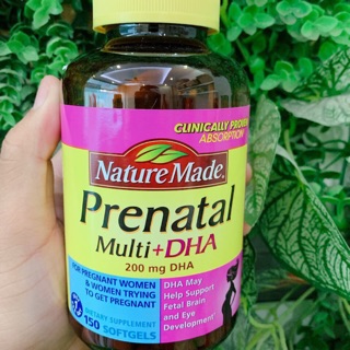 Vitamin tổng hợp Nature made Prenatal DHA 150v