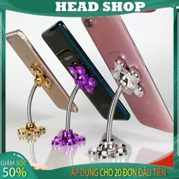 Giá đỡ điện thoại hình cánh hoa hút chân không siêu dính xoay 180 độ mã GĐH HEADSHOP