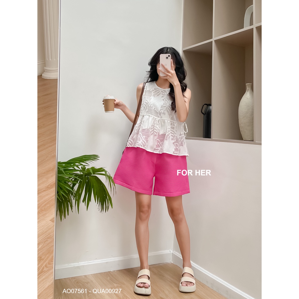 Áo sát nách nơ eo phong cách trẻ trung Hàn Quốc AO0756