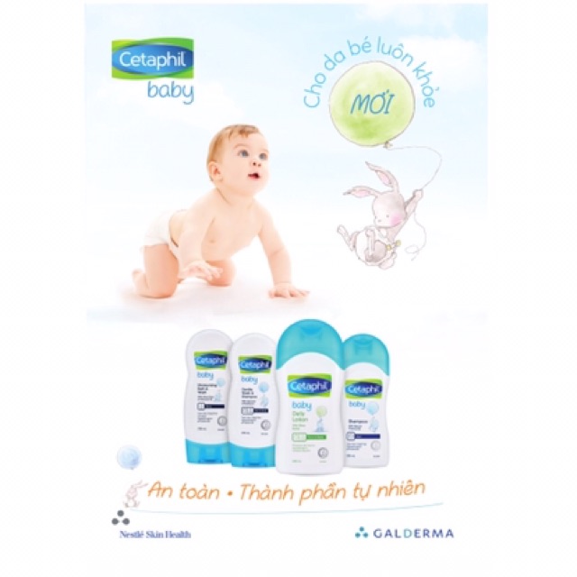 SỮA TẮM GỘI TOÀN THÂN CHO BÉ CETAPHIL BABY 2 in 1 230ml