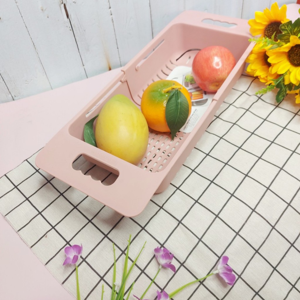 Rổ thoát nước gác bồn rửa chén thông minh đa năng đồ dùng nhà bếp