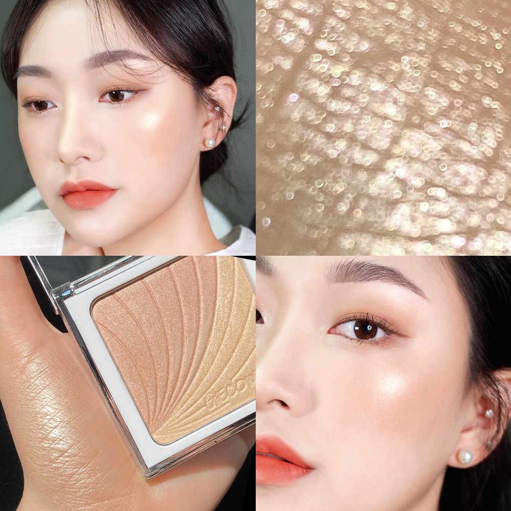 Bảng Phấn Mắt GECOMO 2 Màu Ánh Ngọc Trai Lấp Lánh Lâu Trôi