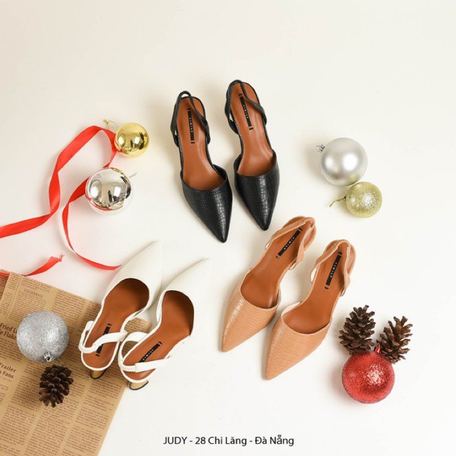 GIÀY SANDAL SLINGBACK VIMILY DA VÂN GÓT SƠN 7 CM HÀNG VNXK