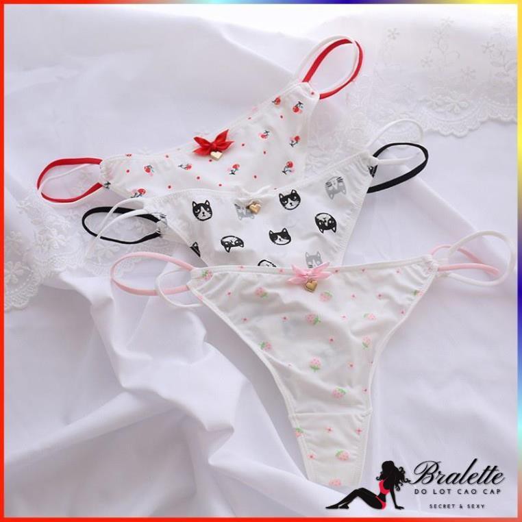 Quần Chíp Quần Lọt Khe Bralette Ren Norin Cao Cấp AN TOÀN CHO DA Cạp Dây Chéo Cá Tính