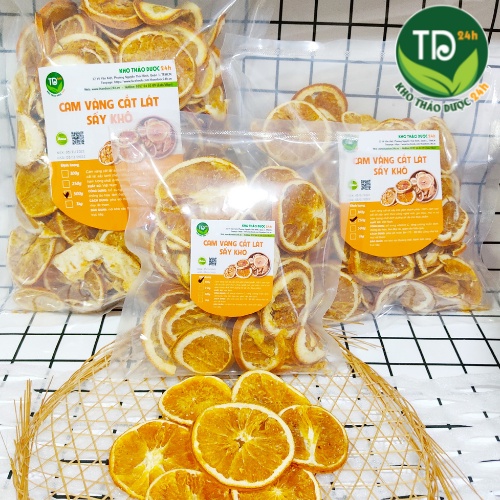 Cam sấy thái lát hương vị ngọt ngào thơm mát, bổ sung vitamin C, chống oxy hóa, tăng cường thể lực, tăng sức đề kháng