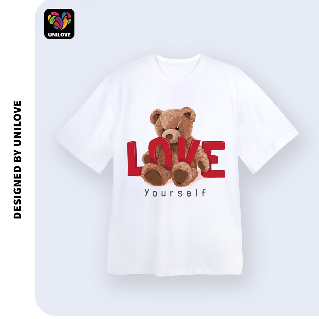 Áo thun LOVE YOURSELF Unisex dễ thương nam nữ vải Cotton UNILOVE UL011