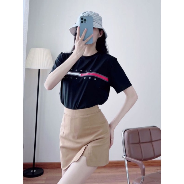 Áo Phông Tom.my Nhung Boutique From Basic Nam Nữ mặc cặp, Cotton 4 Chiều Mịn Mát, Chuẩn Form, Màu Trắng- Xanh - Đỏ - Đen | BigBuy360 - bigbuy360.vn