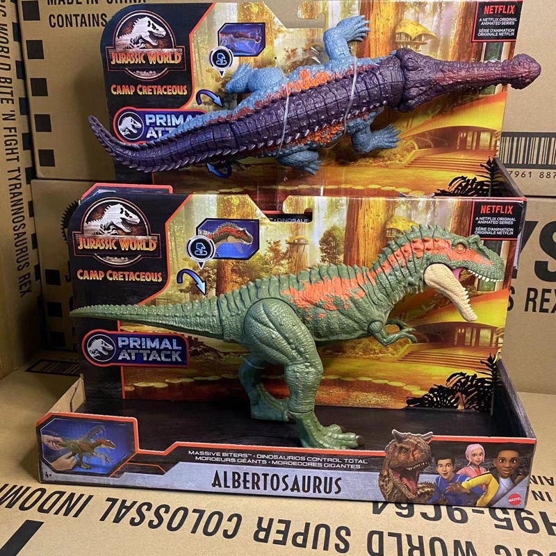 Jurassic World, Mô hình khủng long Mattel Sarcosuchus chính hãng,đồ chơi mô hình và quà tặng cho bé từ 3 tuổi trở lên
