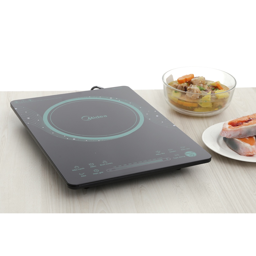 Bếp điện từ Midea MI-T2117DB - Bếp từ đơn 41cm x 30cm, màu đen