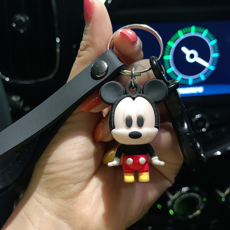 Móc khóa thiết kế hình khủng long/ chuột Mickey