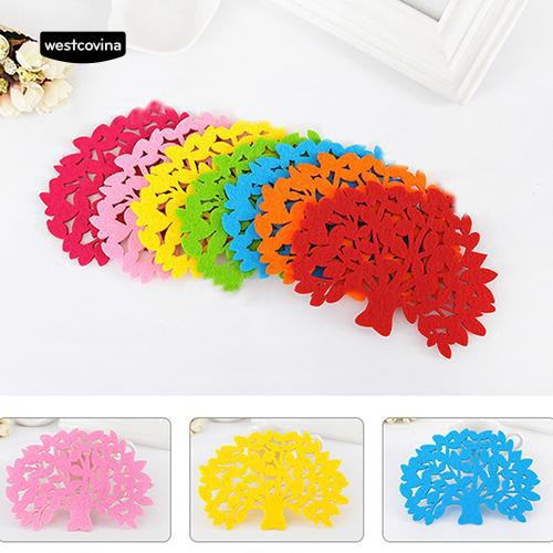 Đế Lót Ly Chống Trượt Hình Cây Sáng Tạo