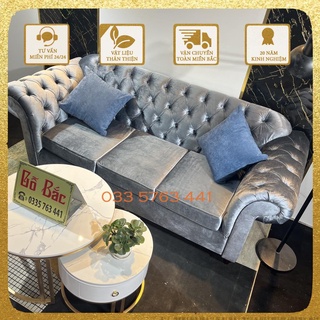 Ghế sofa tân cổ điển - kiểu dáng luxury cao cấp màu sắc tùy chọn - sofa phòng khách kích thước dài 1m8