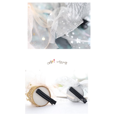 Kẹp tóc vương miện sinh nhật lấp lánh cho bé