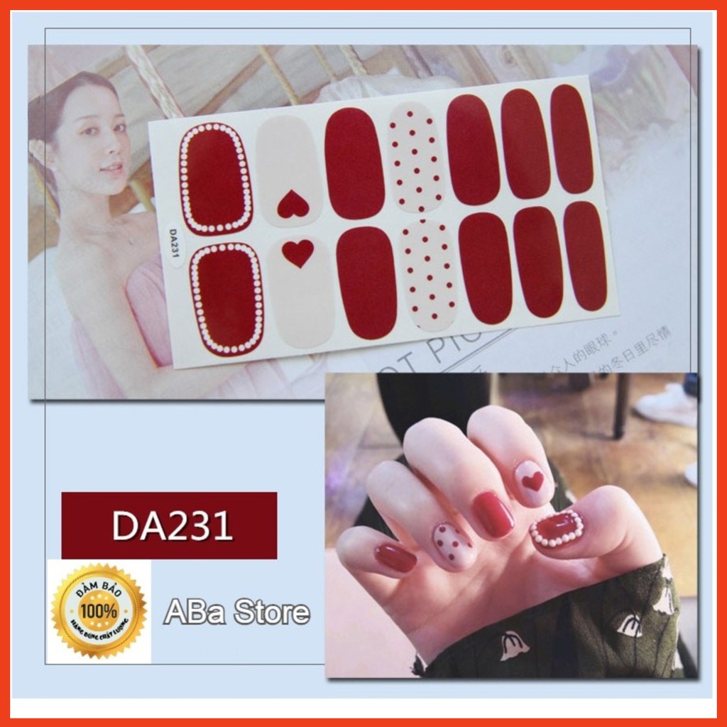 Miếng dán móng                                                ❌FREESHIP❌ trang trí móng tay 3D nail stickers [DA221-240]