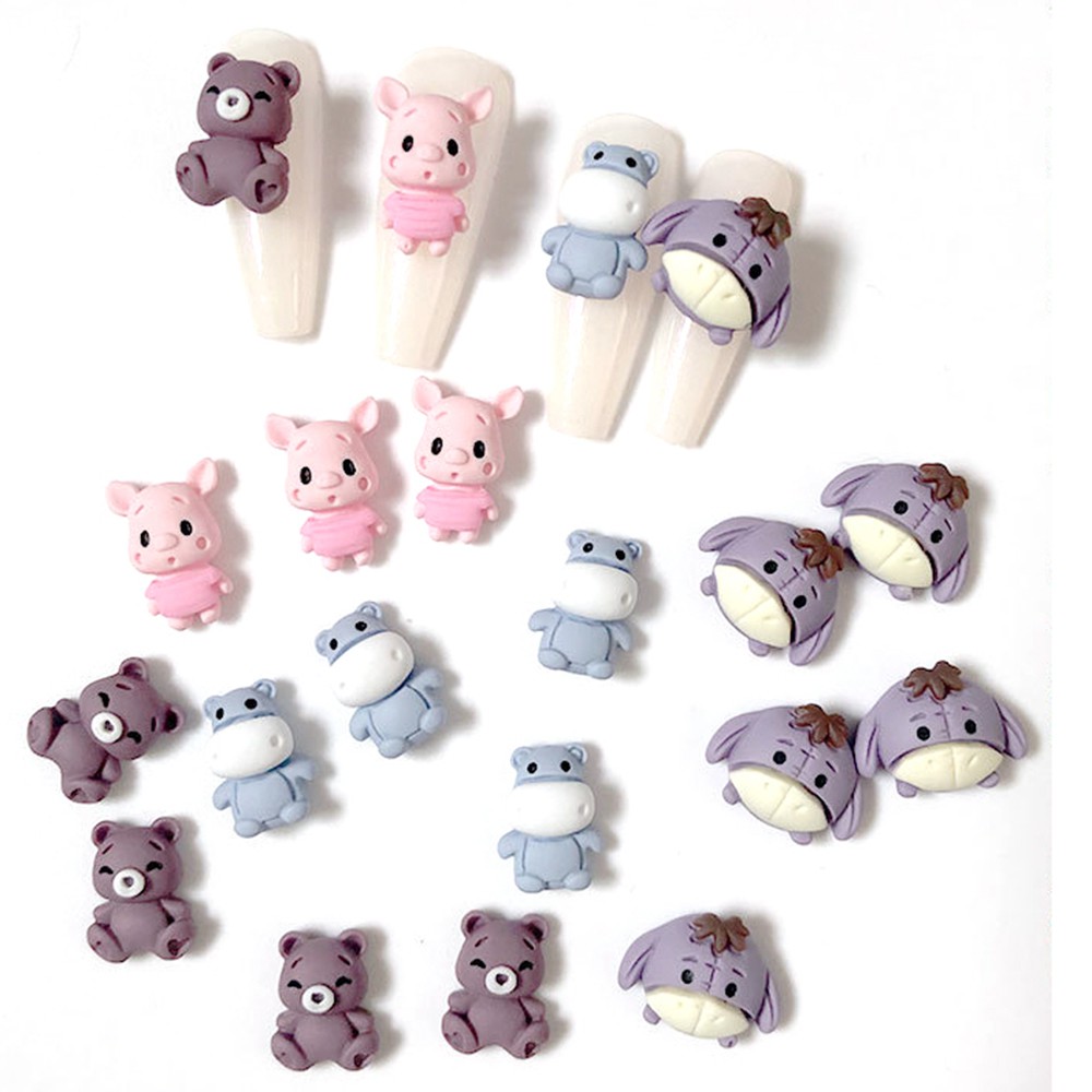 [Hàng mới về] Set 3 hạt phụ kiện trang trí móng tay 3d nghệ thuật chuyên nghiệp