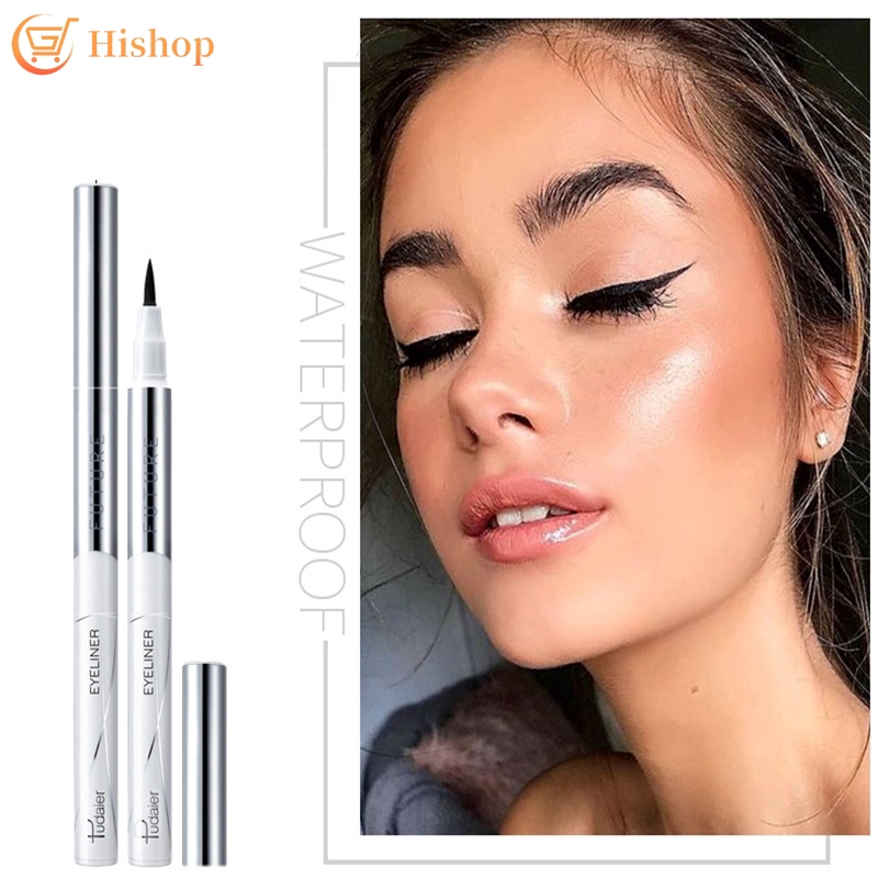 [Hàng mới về] Bút kẻ mắt dùng trang điểm khô nhanh màu đen chuyên nghiệp