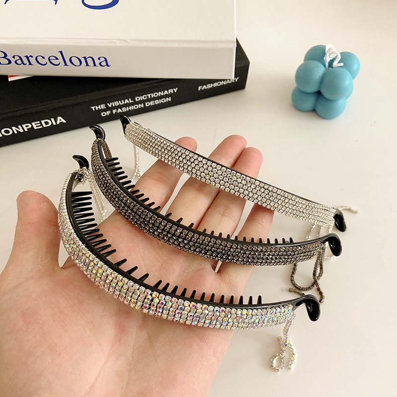 Kẹp tóc đính kim cương giả lấp lánh thời trang dành cho nữ