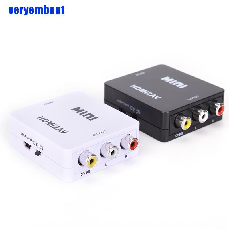 Bộ Chuyển Đổi Hdmi Sang Rca Av / Cvbs Hd 1080p Mini Hdmi2Av