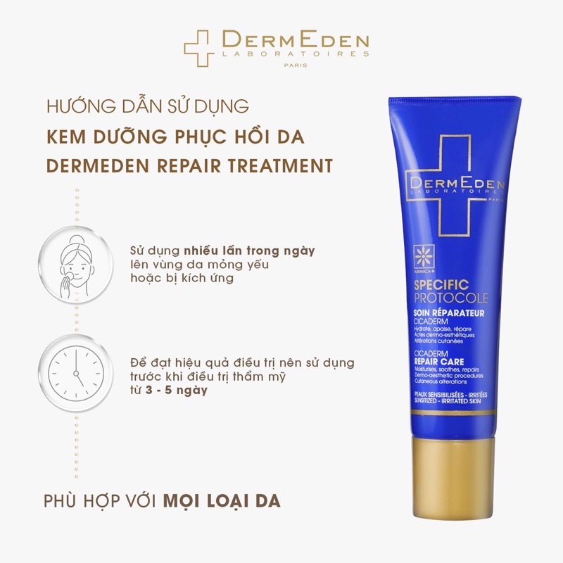 Kem dưỡng ẩm phục hồi da Dermeden Repair Care 30ml