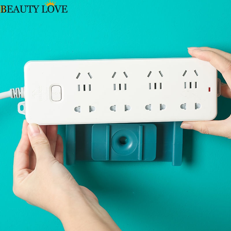 Giá Đỡ Cố Định Ổ Cắm Điện Gắn Tường Không Cần Khoan Tiện Dụng