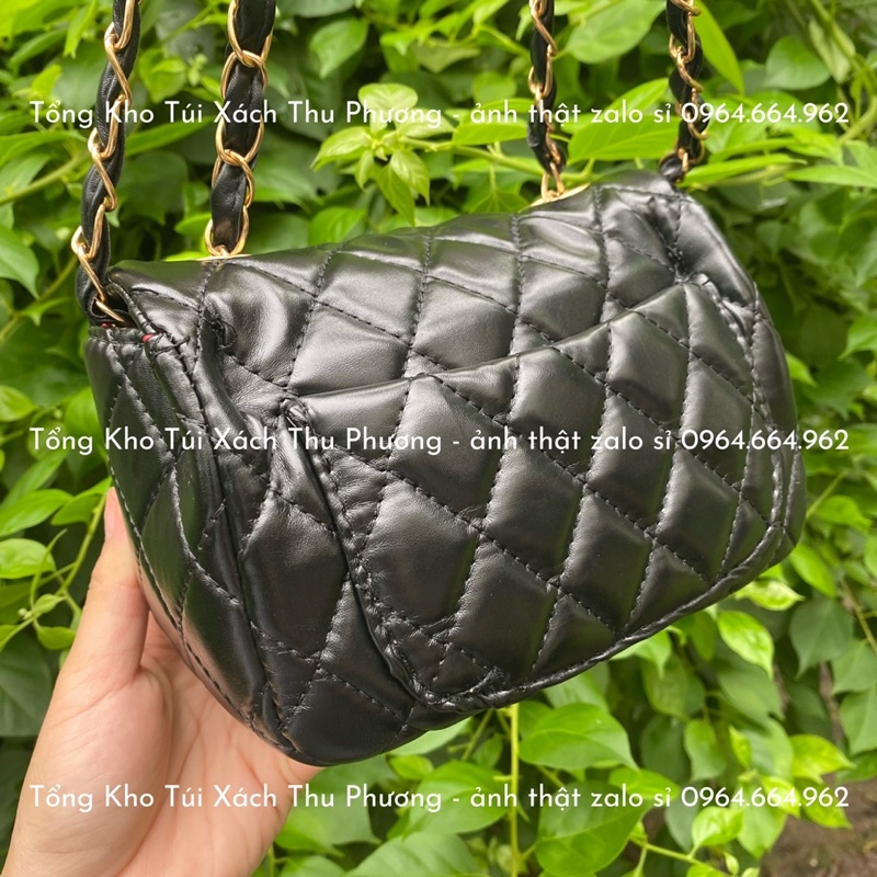 [Giá Sỉ] Túi đeo chéo, đeo vai trần ô from vuông, hàng lót đỏ size 17 siêu xinh (ảnh thật shop chụp)
