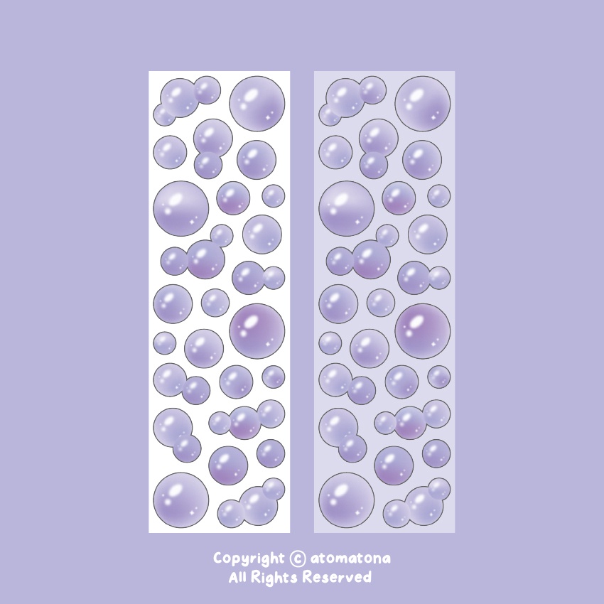 Sticker tròn nhiều màu bong bóng dễ thương