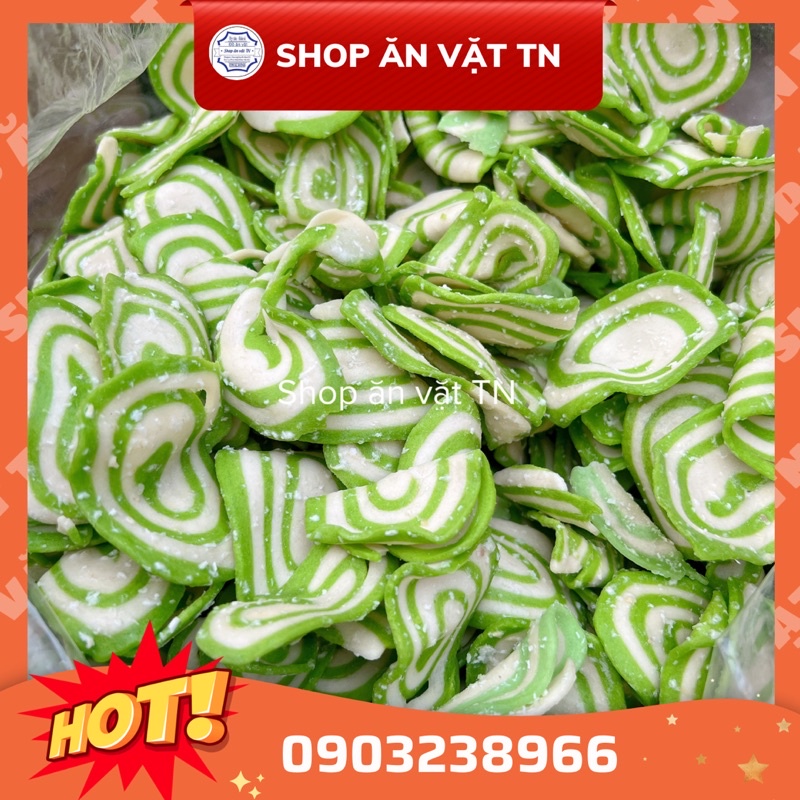 bánh quẩy tai heo cốm dừa (gói 250gr)