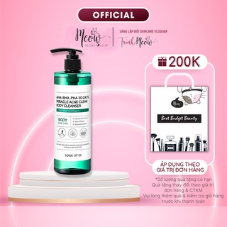 Sữa tắm sạch mụn lưng Some By Mi AHA-BHA-PHA 30 Days Miracle Acne Clear Body Cleanser 400ml