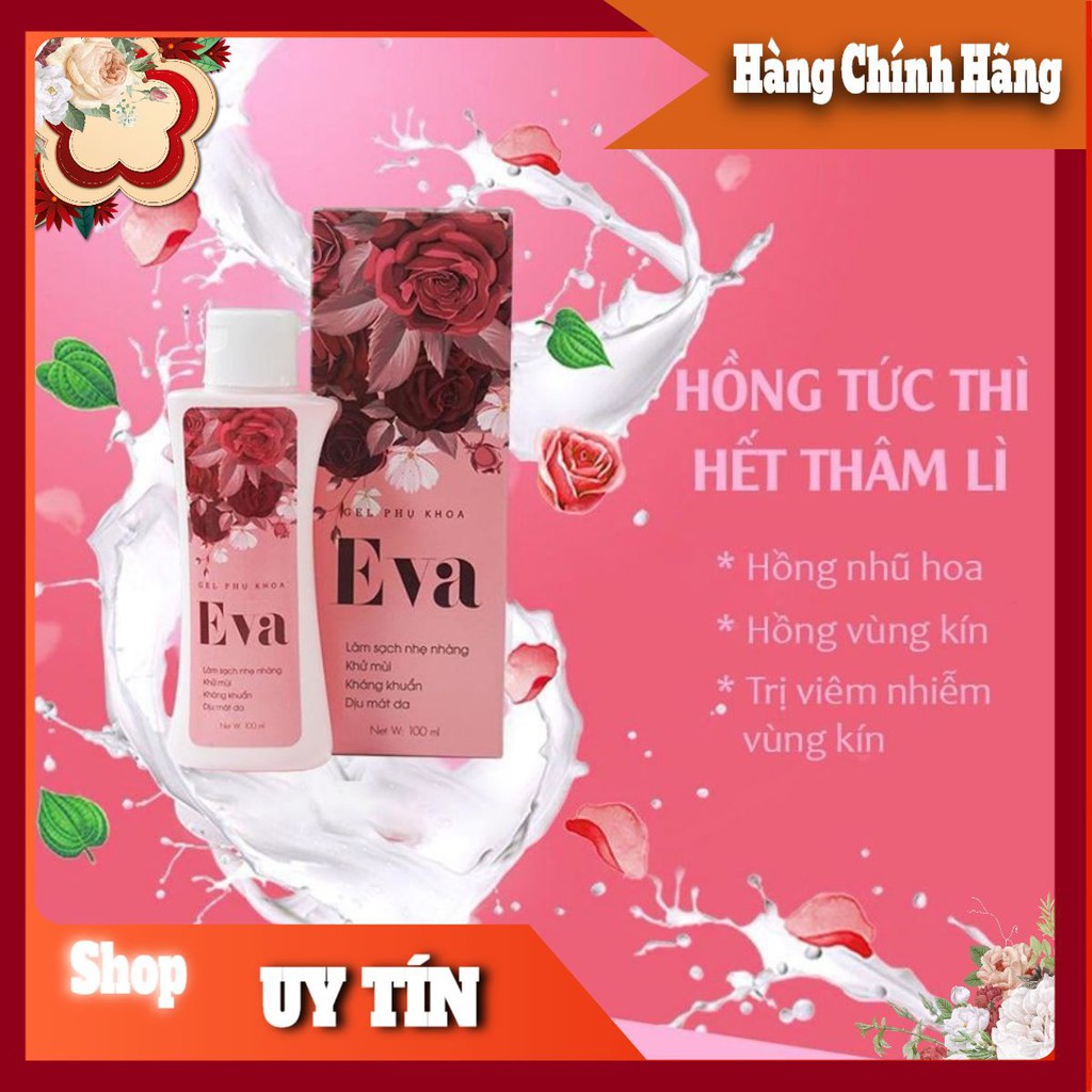 Gel Phụ Khoa Eva 100% từ thảo dược - Dung dịch vệ sinh phụ nữ khử mùi hôi, làm hồng và se khít vùng kín - ALH0981