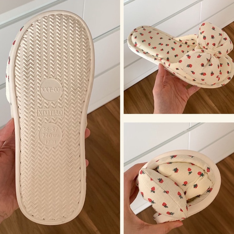 Dép Cotton Lanh Hở Ngón Thoáng Khí In Họa Tiết Hoa Thời Trang Hàn Quốc Chất Lượng Cao Cho Nữ